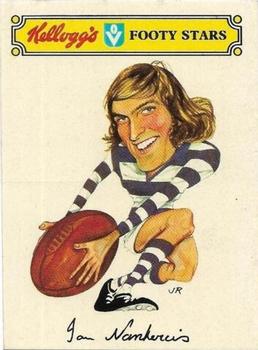 1974 Kellogg's VFL Footy Stars Stickers #NNO Ian Nankervis Front